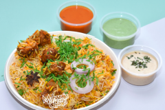 Veg Soya Chaap Biryani